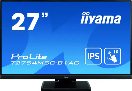 iiyama ProLite T2754MSC-B1AG écran plat de PC 68,6 cm (27") 1920 x 1080 pixels Full HD LED Écran tactile Multi-utilisateur Noir