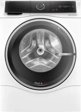 Bosch Serie 8 WNC254A0FR machine à laver avec sèche linge Pose libre Charge avant Blanc D