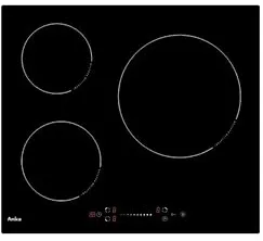 Amica AI3537 plaque Noir Intégré 59 cm Plaque avec zone à induction 3 zone(s)