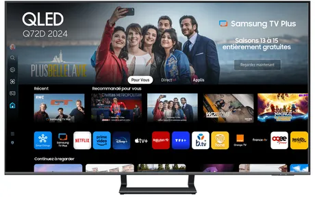 Samsung TV QLED 55" Q72D 2024, 4K, Smart TV