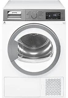 Smeg DHT83LIT-1 sèche-linge Pose libre Charge avant 8 kg A+++ Argent, Blanc