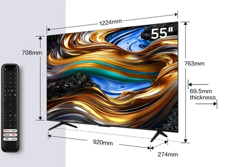 TCL P79 55P79B TV 139,7 cm (55") 4K Ultra HD Smart TV Wifi Titane