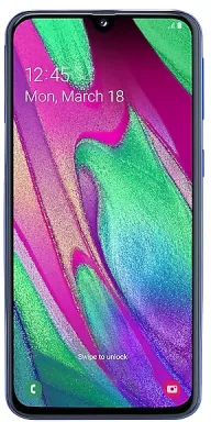 Samsung Galaxy A40 SM-A405F 15 cm (5.9") Double SIM Android 9.0 4G USB Type-C 4 Go 64 Go 3100 mAh Bleu