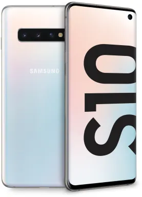 Samsung Galaxy S10 15,5 cm (6.1") Double SIM hybride Android 9.0 4G USB Type-C 8 Go 128 Go 3400 mAh Blanc