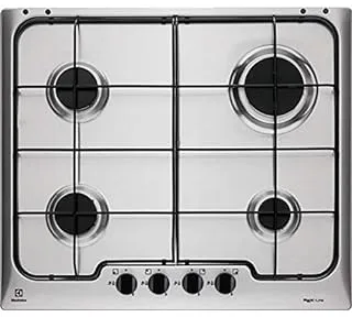 Electrolux RGG6242OOX Acier inoxydable Intégré 59 cm Gaz 4 zone(s)