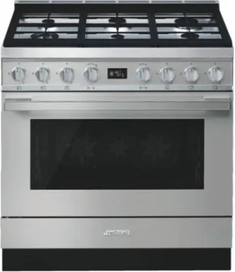 Smeg CPF9GPX four et cuisinière Electrique Gaz Acier inoxydable A+