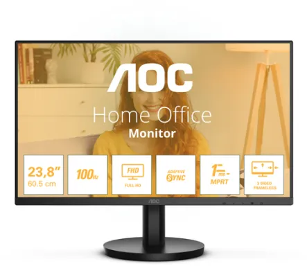 AOC 24B3HMA2 écran plat de PC 60,5 cm (23.8") 1920 x 1080 pixels Full HD LED Noir