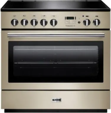 Falcon Professional+ FX 90 Cuisinière Electrique Plaque avec zone à induction Noir, Chrome, Crème A