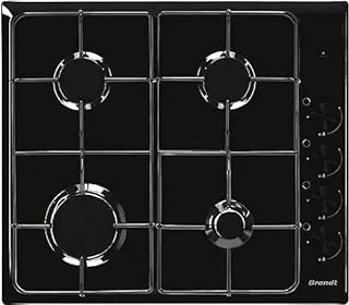 Brandt BPE3410B plaque Noir Intégré 58 cm Gaz 4 zone(s)