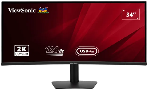 Viewsonic VA VA3420C LED display 86,4 cm (34") 3440 x 1440 pixels UltraWide Quad HD Noir