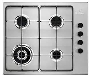 Electrolux EGS6414X plaque Acier inoxydable Intégré 60 cm Gaz 4 zone(s)