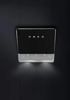 Smeg KFAB75BL hotte Montée au mur Noir 797 m³/h A+