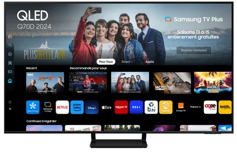 Samsung TV QLED 75" Q70D 2024, 4K, Smart TV