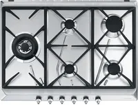 Smeg SE775GH5 plaque Acier inoxydable Intégré Gaz 5 zone(s)