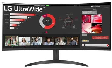 LG 34WR50QC-B.AEU écran plat de PC 86,4 cm (34") 3440 x 1440 pixels UltraWide Quad HD LCD Noir