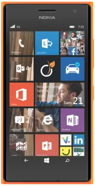 Nokia Lumia 735 11,9 cm (4.7") SIM unique Windows Phone 8.1 4G Micro-USB B 1 Go 8 Go 2220 mAh Orange
