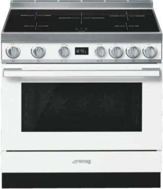 Smeg CPF9IPWH four et cuisinière Electrique Plaque avec zone à induction Blanc A+