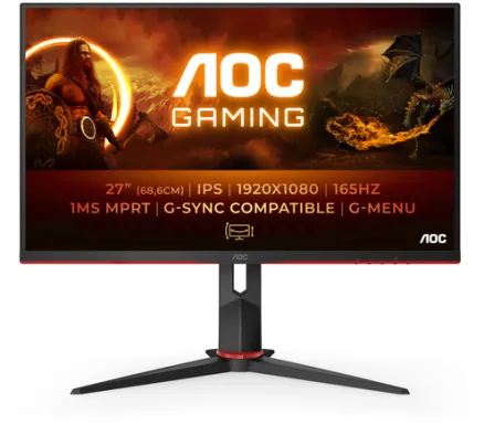 AOC G2 27G2SP/BK LED display 68,6 cm (27") 1920 x 1080 pixels Full HD Noir, Rouge