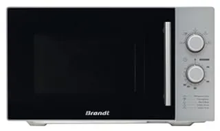 Brandt SM2602S micro-onde Comptoir 26 L 900 W Noir, Argent