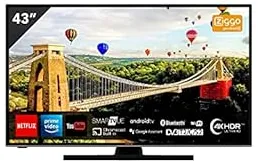 Hitachi 43HAK6150 TV 109,2 cm (43") 4K Ultra HD Smart TV Wifi Noir