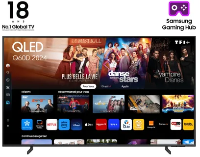 Samsung TV QLED 43" Q60D 2024, 4K, Smart TV