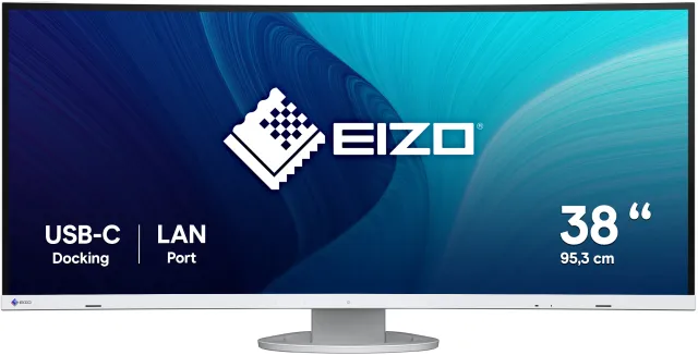 EIZO FlexScan EV3895-WT LED display 95,2 cm (37.5") 3840 x 1600 pixels UltraWide Quad HD+ Blanc