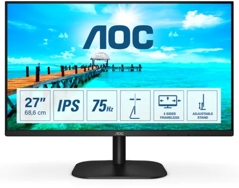 AOC B2 27B2DA LED display 68,6 cm (27") 1920 x 1080 pixels Full HD Noir