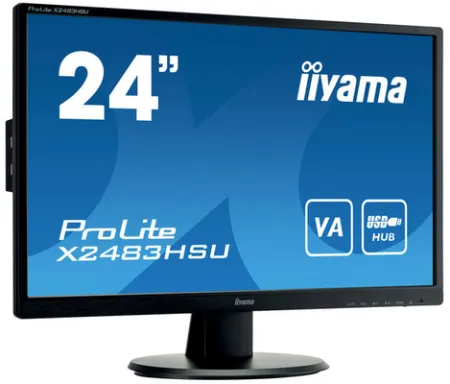 iiyama ProLite X2483HSU-B5 écran plat de PC 60,5 cm (23.8") 1920 x 1080 pixels Full HD LED Noir