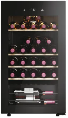 Haier Wine Bank 50 Serie 3 HWS34GGH1 Refroidisseur de vin compresseur Pose libre Noir 34 bouteille(s)