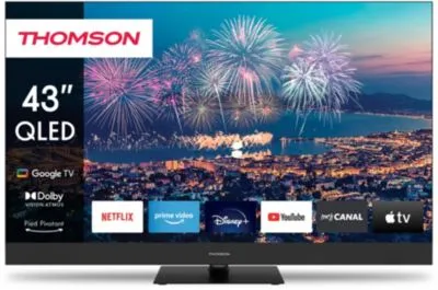 Thomson 43QG6C14 TV 109,2 cm (43") 4K Ultra HD Smart TV Wifi Noir