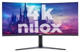 Nilox MONITOR 34" NXM344KD11 ULTRAWIDE 4K CURVO 144HZ 2HDMI 2DP 1MS MMDIA écran plat de PC 86,4 cm (34") 3440 x 1440 pixels UltraWide Quad HD LED Noir