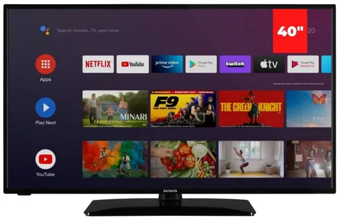 Aiwa LED-438UHD TV 109,2 cm (43") 4K Ultra HD Smart TV Wifi Noir 350 cd/m²