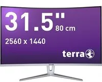 Wortmann AG 3030219 écran plat de PC 81,3 cm (32") 2560 x 1440 pixels Dual WQHD LED Argent, Blanc