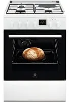 Electrolux LKM624011W Cuisinière Electrique Gaz Noir, Blanc A