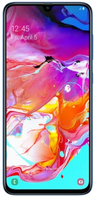 Samsung Galaxy A70 SM-A705F 17 cm (6.7") Android 9.0 4G 6 Go 128 Go 4500 mAh Bleu