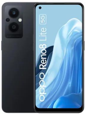 OPPO Reno 8 Lite 16,3 cm (6.43") Double SIM Android 11 5G USB Type-C 8 Go 128 Go 4500 mAh Noir