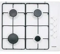 Glem Gas GTL64WH plaque Blanc Intégré 60 cm Gaz 4 zone(s)