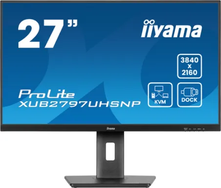 iiyama ProLite XUB2797UHSNP-B1 écran plat de PC 68,6 cm (27") 3840 x 2160 pixels 4K Ultra HD LED Noir