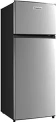 Frigelux RDP214XE réfrigérateur-congélateur Pose libre 204 L E Gris, Argent, Acier inoxydable