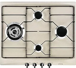 Smeg SR264AV2 plaque Avoine Intégré 60 cm Gaz 4 zone(s)