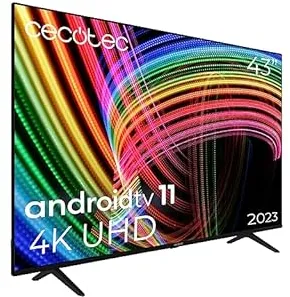 Cecotec 02623 TV 109,2 cm (43") 4K Ultra HD Smart TV Noir