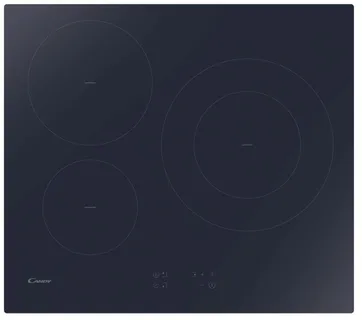 Candy Idea CI633C/M1 Plaque de cuisson Induction, 3 zones, Noir, Vetroceramic, L x P x A (mm): 590x520x60