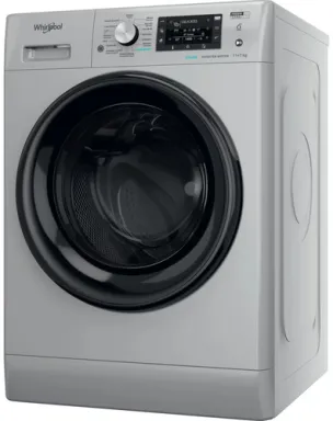 Whirlpool FFWDD 1174269 SBV machine à laver avec sèche linge Pose libre Charge avant Argent D