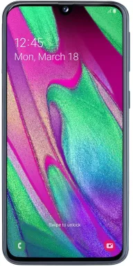 Samsung Galaxy A40 SM-A405F 15 cm (5.9") Double SIM Android 9.0 4G USB Type-C 4 Go 64 Go 3100 mAh Noir