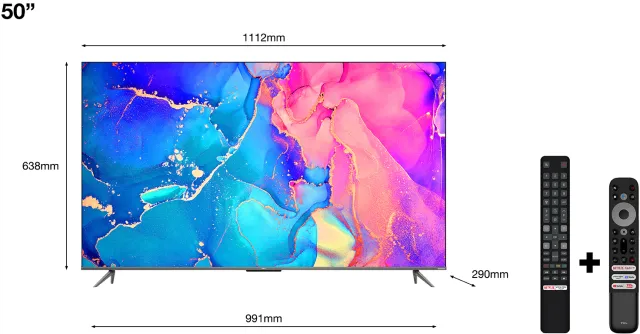 TCL C63 Series C635 127 cm (50") 4K Ultra HD Smart TV Wifi Noir