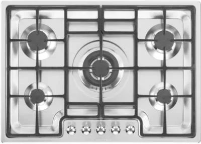 Smeg Classic PGF75-4 plaque Acier inoxydable Intégré 72 cm Gaz 5 zone(s)