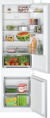 Bosch Serie 2 KIV87NSE0 réfrigérateur-congélateur Intégré 270 L E Blanc