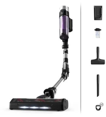 Rowenta X-Force Flex 9.60 RH2037 aspirateur de table Noir, Violet Sans sac