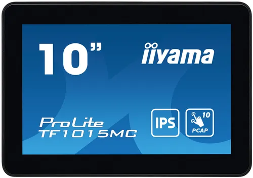 iiyama ProLite TF1015MC-B3 écran plat de PC 25,6 cm (10.1") 1280 x 800 pixels HD LED Écran tactile Noir