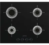 Smeg PVL664CN plaque Noir Intégré Gaz 4 zone(s)